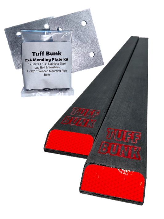 Tuff Bunk Boat Trailer Bunk Boards 114"-144" with Mending Plate